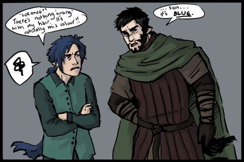 Some of my characters meet their equivalent designs from 5-8 years ago.