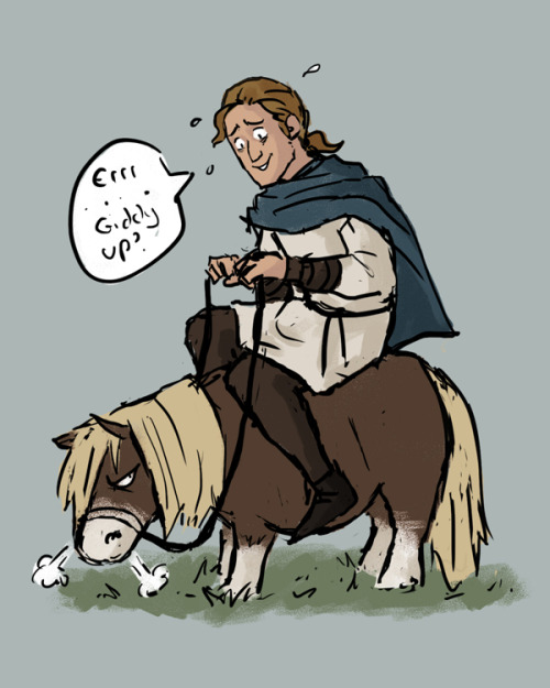 Quick Sketch. Don’t try ride a grumpy pony.